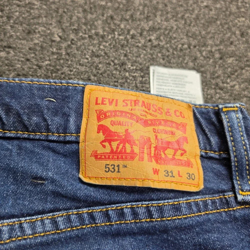 Levis 531 Athletic Slim Jeans Mens 31x30 Blue Denim Stretch Casual Pants